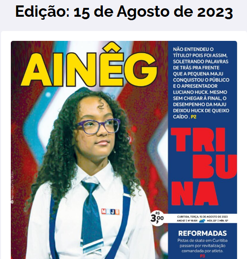 Maju, a gênio de Curitiba, que bateu um recorde no Pequenos Gênios