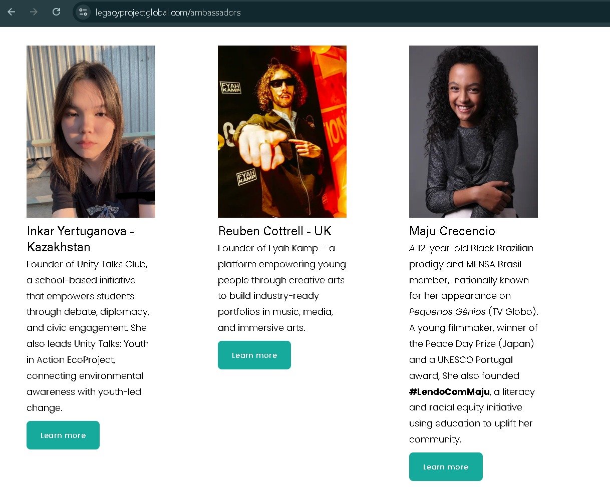 Maju Crecencio - Global Change Ambassador